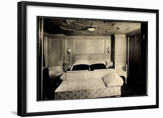 Foto Hapag, Dampfer Albert Ballin, Luxuskabine-null-Framed Giclee Print