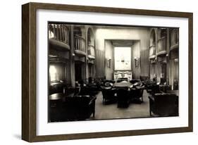 Foto Hapag, Dampfer Albert Ballin, Rauchsalon, 1 Kl.-null-Framed Giclee Print