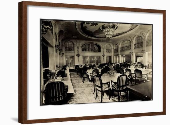 Foto Hapag, Dampfer New York, Speisesaal, 1 Klasse-null-Framed Giclee Print