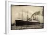 Foto Hapag, Dampfschiff Albert Ballin, Rauch-null-Framed Giclee Print