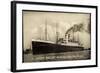 Foto Hapag, Dampfschiff Albert Ballin, Rauch-null-Framed Giclee Print