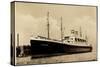 Foto Hapag, Dampfschiff Deutschland Am Hafen-null-Stretched Canvas