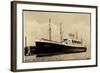 Foto Hapag, Dampfschiff Deutschland Am Hafen-null-Framed Giclee Print