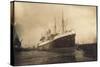 Foto Hapag, Dampfschiff Deutschland Im Hafen-null-Stretched Canvas