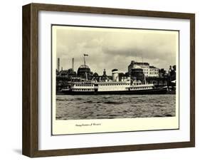 Foto Hapag, Dampfschiff Vorwärts, Seebäderdienst-null-Framed Giclee Print