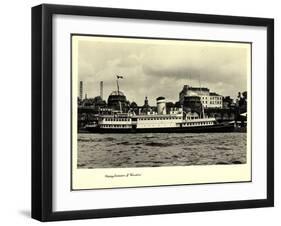 Foto Hapag, Dampfschiff Vorwärts, Seebäderdienst-null-Framed Giclee Print