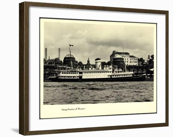 Foto Hapag, Dampfschiff Vorwärts, Seebäderdienst-null-Framed Giclee Print