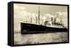 Foto Hapag, Transatlantik Dampfschiff New York-null-Framed Stretched Canvas