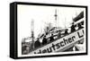 Foto Lloyd Bremen, Gangway, Passagiere, Dampfer-null-Framed Stretched Canvas