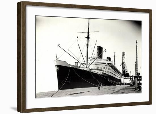 Foto Norddeutscher Lloyd Bremen, Dampfschiff Bremen-null-Framed Giclee Print