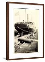 Foto S.S. Algonquin, Clyde Steamship Co., Dampfer-null-Framed Giclee Print