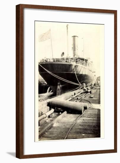 Foto S.S. Algonquin, Clyde Steamship Co., Dampfer-null-Framed Giclee Print