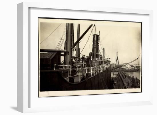 Foto S.S. Java Arrow, Dry Dock, New York 1929-null-Framed Giclee Print