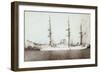 Foto Segelschiff Dreimaster Im Hafen, Dreblow Verlag-null-Framed Giclee Print