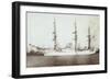 Foto Segelschiff Dreimaster Im Hafen, Dreblow Verlag-null-Framed Giclee Print