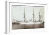 Foto Segelschiff Dreimaster Im Hafen, Dreblow Verlag-null-Framed Giclee Print