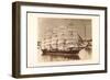 Foto Segelschiff Im Hafen, Fünfmaster, Boote-null-Framed Giclee Print