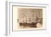 Foto Segelschiff Im Hafen, Fünfmaster, Boote-null-Framed Giclee Print