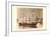 Foto Segelschiff Im Hafen, Fünfmaster, Boote-null-Framed Giclee Print