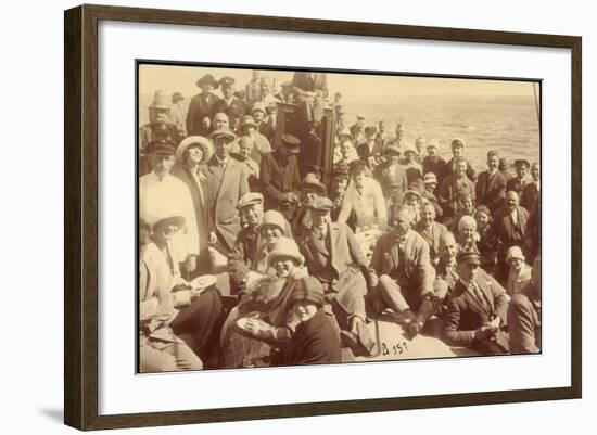 Foto Svea Johnson Line, Dampfer Odin, Passagiere-null-Framed Giclee Print