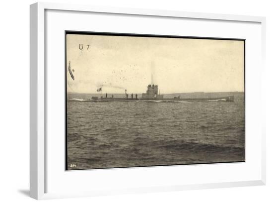 Foto U Boot 7 Über Wasser, 1 Komp XIV Seewehr--Framed Giclee Print