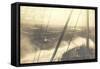 Foto United States Lines, S.S. America Im Sturm-null-Framed Stretched Canvas
