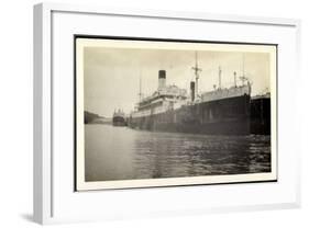 Foto Vasari, Lamport and Holt Line, Dampfer, Steamer-null-Framed Giclee Print