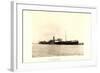 Foto View of Steamer Athelfoam Near a City-null-Framed Giclee Print