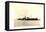 Foto View of Steamer Athelfoam Near a City-null-Framed Stretched Canvas