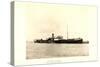 Foto View of Steamer Athelfoam Near a City-null-Stretched Canvas