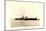 Foto View of Steamer Athelfoam Near a City-null-Mounted Giclee Print