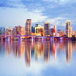 Miami Beach Florida Colorful Night Summer Scene-Fotomak-Photographic Print