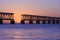 Bridges Going to Infinity. Seven Mile Bridge in Key West Florida-Fotomak-Photographic Print