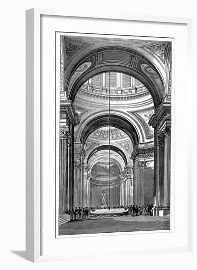 Foucault's Pendulum in the Panthéon, Paris, 1900-null-Framed Giclee Print