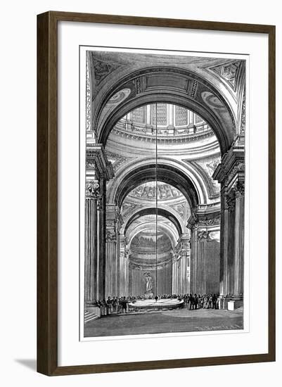 Foucault's Pendulum in the Panthéon, Paris, 1900-null-Framed Giclee Print