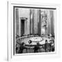 Foucault Using His Pendulum to Demonstrate the Rotation of the Earth, Paris, 1851-null-Framed Giclee Print