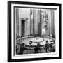 Foucault Using His Pendulum to Demonstrate the Rotation of the Earth, Paris, 1851-null-Framed Giclee Print