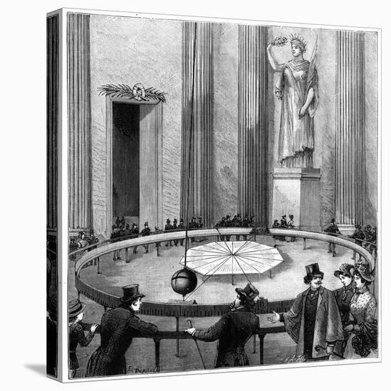 Foucault Using His Pendulum to Demonstrate the Rotation of the Earth, Paris, 1851-null-Stretched Canvas
