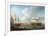 Foudroyant and Pegase Entering Portsmouth Harbour, 1782-Dominic Serres-Framed Giclee Print