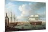 Foudroyant and Pegase Entering Portsmouth Harbour, 1782-Dominic Serres-Mounted Giclee Print