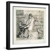 Found, 1855 (Pencil on Paper)-Dante Gabriel Charles Rossetti-Framed Giclee Print