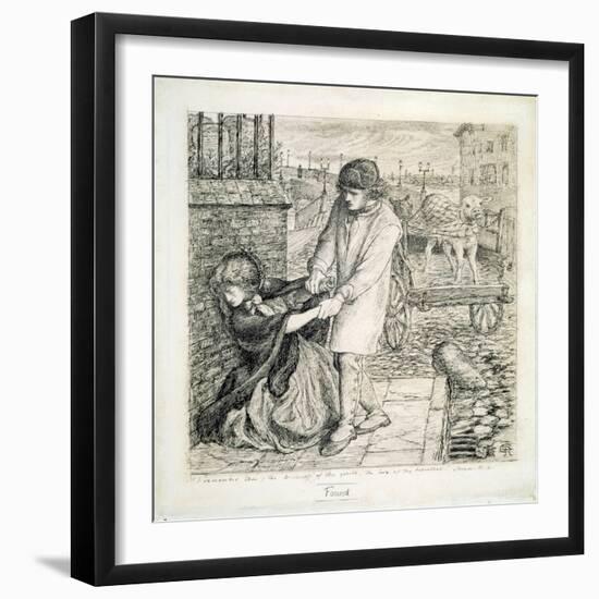 Found, 1855 (Pencil on Paper)-Dante Gabriel Charles Rossetti-Framed Giclee Print