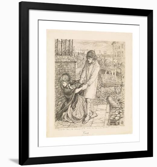 Found - Compositional Study-Dante Gabriel Rossetti-Framed Premium Giclee Print