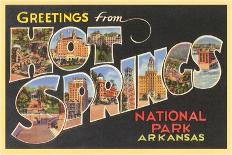 Greetings from Hot Springs National Park, Arkansas-Found Image Holdings Inc-Photographic Print