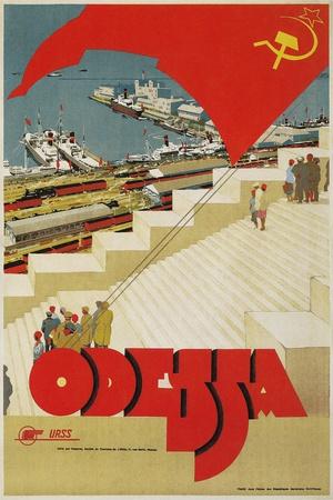 Mockba Moscow Russia Vintage Russian USSR Travel Advertisement Art Poster Print 