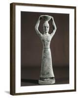 Foundation Figure with Basket on Head and Dedicatory Cuneiform Inscription, from Nippur, Iraq-null-Framed Giclee Print