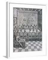 Foundation of Academie Francaise During Reign of Louis XIII, 1635, France-null-Framed Giclee Print