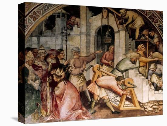 Foundation of Alexandria, Scene from Stories of Alexander III, 1407-1408-Spinello Aretino-Stretched Canvas