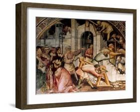 Foundation of Alexandria, Scene from Stories of Alexander III, 1407-1408-Spinello Aretino-Framed Premium Giclee Print