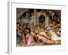 Foundation of Alexandria, Scene from Stories of Alexander III, 1407-1408-Spinello Aretino-Framed Giclee Print